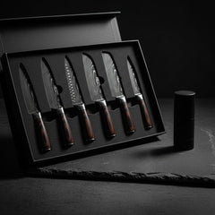 Lumavon knife set foam-insert box, alternate angle — view 4